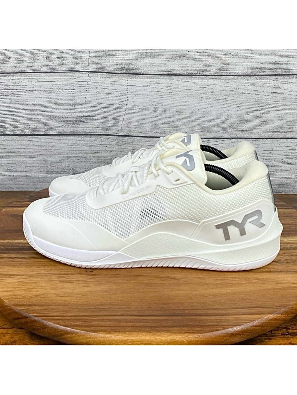 TYR Men's CXT-2 Court Trainer Pickleball Tennis White Sneakers Shoe Size 11.5